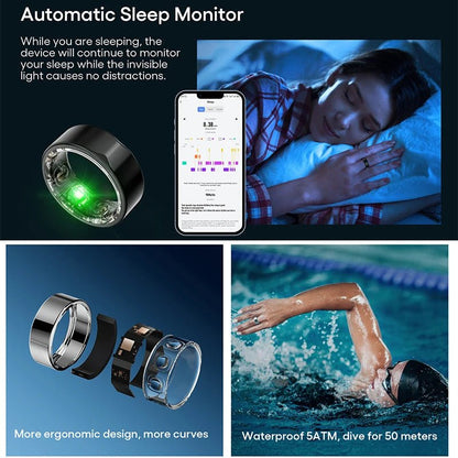 2301A Android bluetooth Wholesale Oem Blood Pressure Smart Ring Sleep Fitness tracker for Men Women Phone with Health Monitor - Shengyao Chuangqi (HK) International Limited