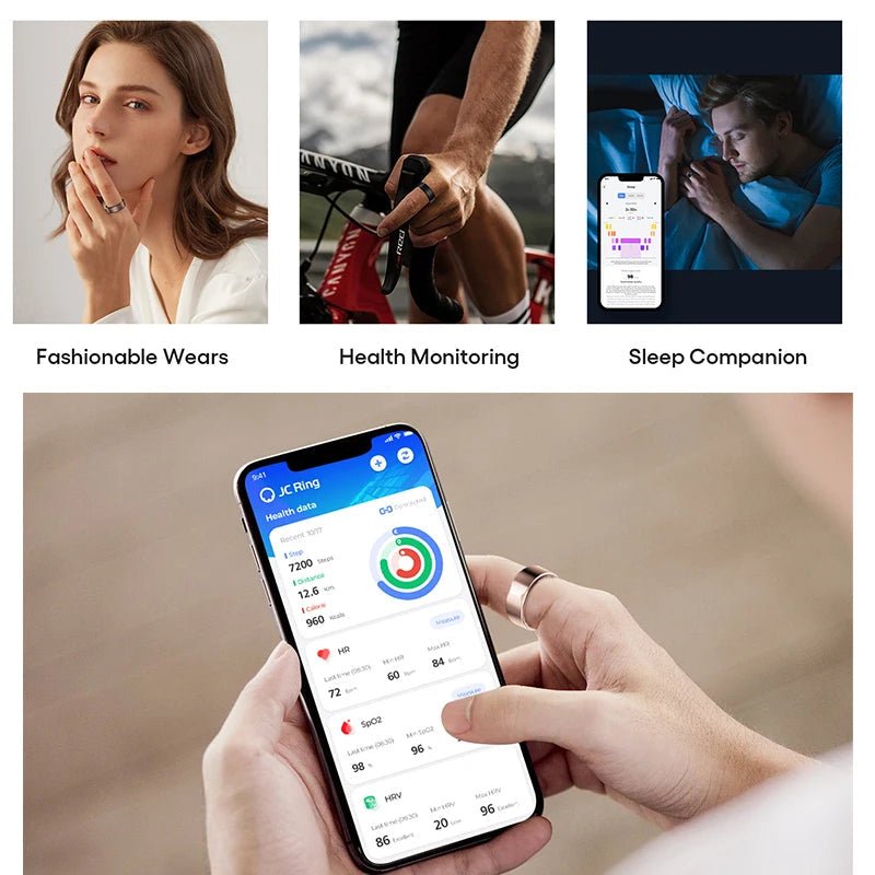 2301A Android bluetooth Wholesale Oem Blood Pressure Smart Ring Sleep Fitness tracker for Men Women Phone with Health Monitor - Shengyao Chuangqi (HK) International Limited