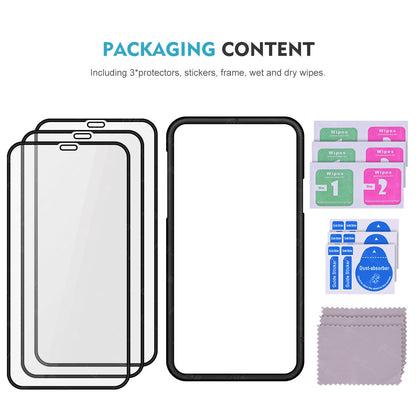 Cross-border hot sale  iPhone16Pro max tempered film iPhone15 set tempered film 14Pro high definition 13 eye protection