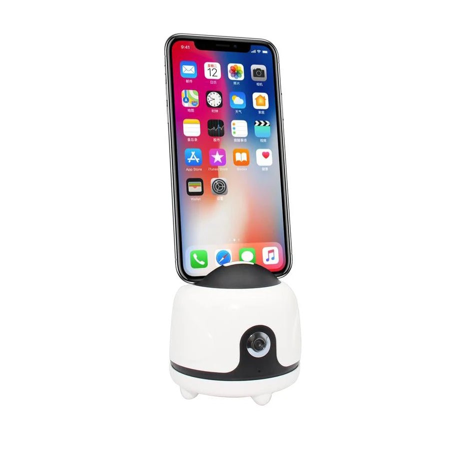 360 Auto Rotation Smart Video Shooting Gimbal With Face Tracking Custom Logo Portable Mobile Phone Holder Stabilizer Desk Usage - Shengyao Chuangqi (HK) International Limited