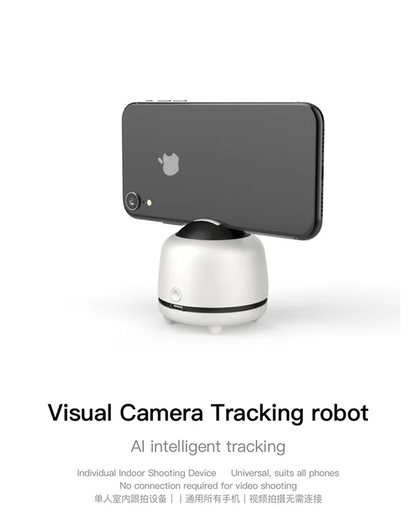 360 Auto Rotation Smart Video Shooting Gimbal With Face Tracking Custom Logo Portable Mobile Phone Holder Stabilizer Desk Usage - Shengyao Chuangqi (HK) International Limited