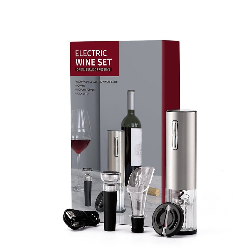 Electric bottle opener for wine, red wine and beer