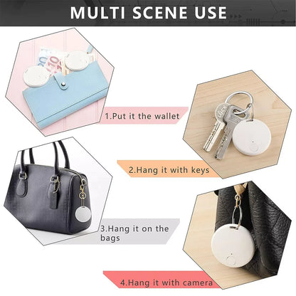 Bluetooth 5.3 Mini GPS Tracker - Real-Time Location Tracking for Kids, Pets, Keys &amp; Lost Items”