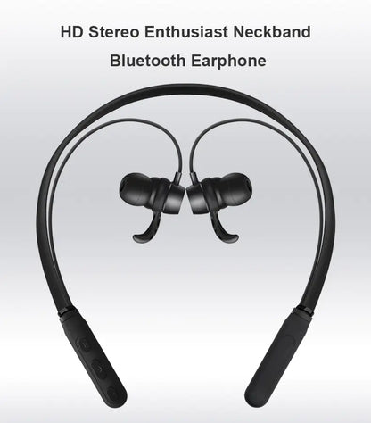 Bluetooth 5.0 Magnetic Neckband Headphones - Waterproof Stereo Sound durable neckband headphones