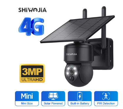 4G Solar Monitoring Camera Wireless Wifi Outdoor Remote HD Night Vision