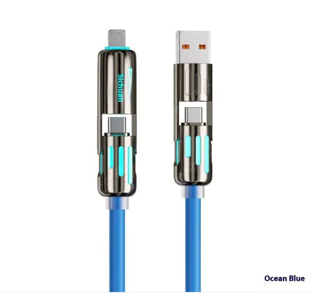 4 - in - 1 Fast Charge Data Cable – 240W - Shengyao Chuangqi (HK) International Limited