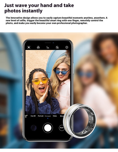 New Unisex Smart Ring | Heart Rate &amp; Blood Oxygen Monitor | Multi-Sport Fitness Tracker | IP68 Waterproof | Android &amp; iOS Compatible”