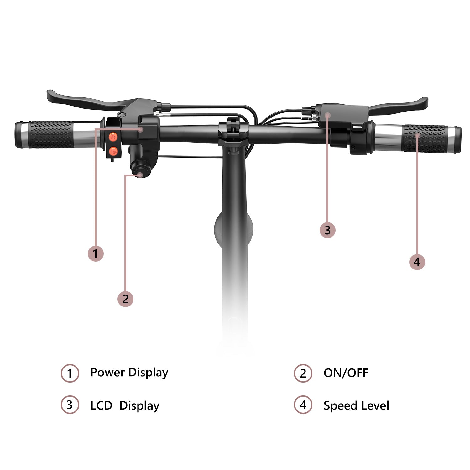 Electric Scooter Motor Power 500W Battery Capacity 48V 15Ah Maximum Speed 35-45 Km-h Road Endurance 35-40 Km Tire Size 12 Inches