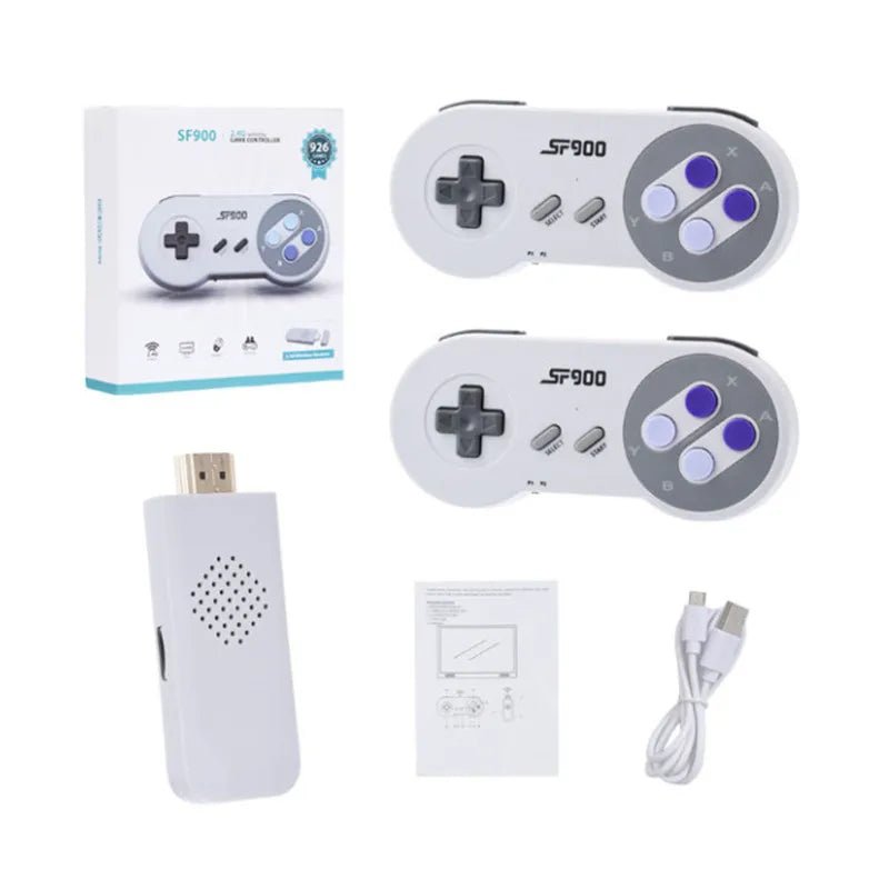 4K HD SF900 2.4 Wireless Controller Game Stick 16 Bit TV Video Game Console - Shengyao Chuangqi (HK) International Limited