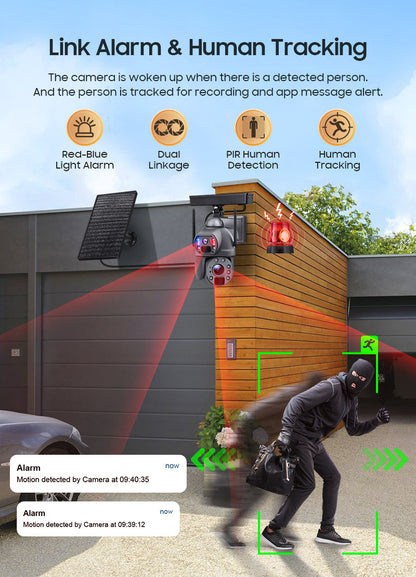 Private Model 4G Solar Camera 6 Million HD