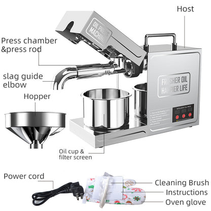 Stainless Steel Household Oil Press Automatic Small Food