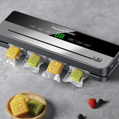 Electric Vacuum Sealer Built In Cutter Kitchen Food Storage Seal Touch Button Wet and Dry Food Packaging Sealer Kitchen Vacuum Cleaner