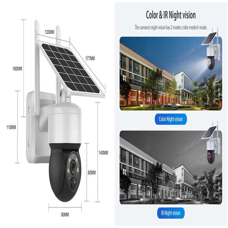 4G Solar Monitoring Camera Wireless Wifi Outdoor Remote HD Night Vision