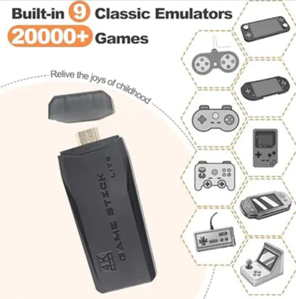 M8 Portable Gaming Handheld with Wireless Controller &amp; 64GB SD Card - Ultra-Portable Gaming Device for Gamers