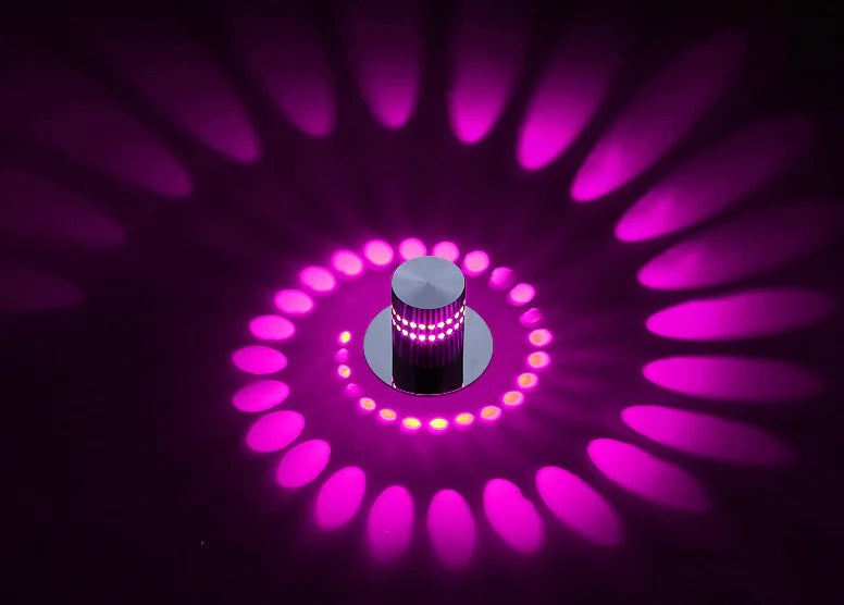 Modern RGB LED Hallway Wall Light - Hidden/Exposed Mounting &amp; Smart Remote