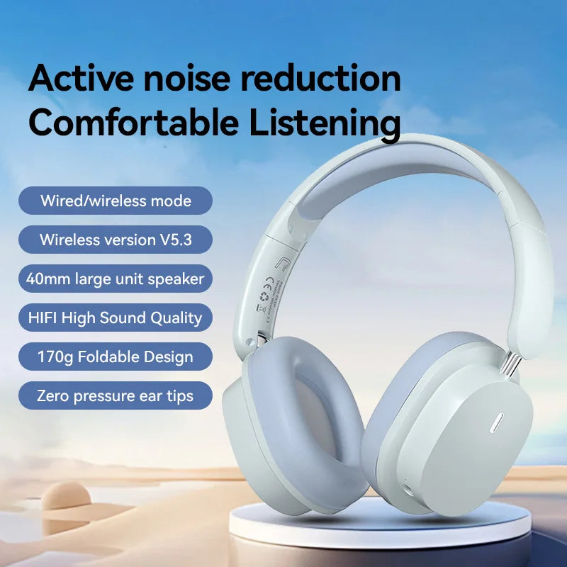 SY30 Wireless 5.3 Headset Hifi Sound Over Ear Stereo Headphones Foldable Sports Gaming Earphones With Card Insertion Function