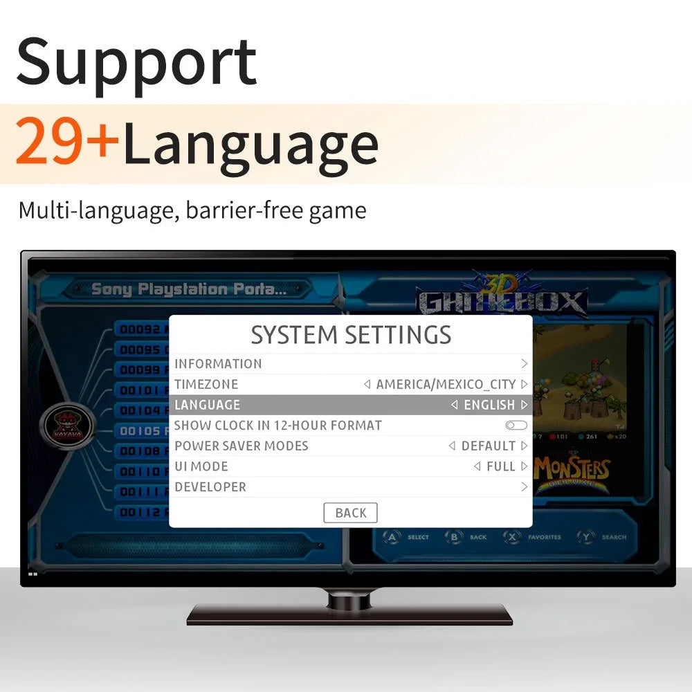 2025 G11 PRO TV Game BOX Android Dual System 3D Classic Arcade Games Player 2.4GHz Wireless Gamepad Video G11 Pro Game Console