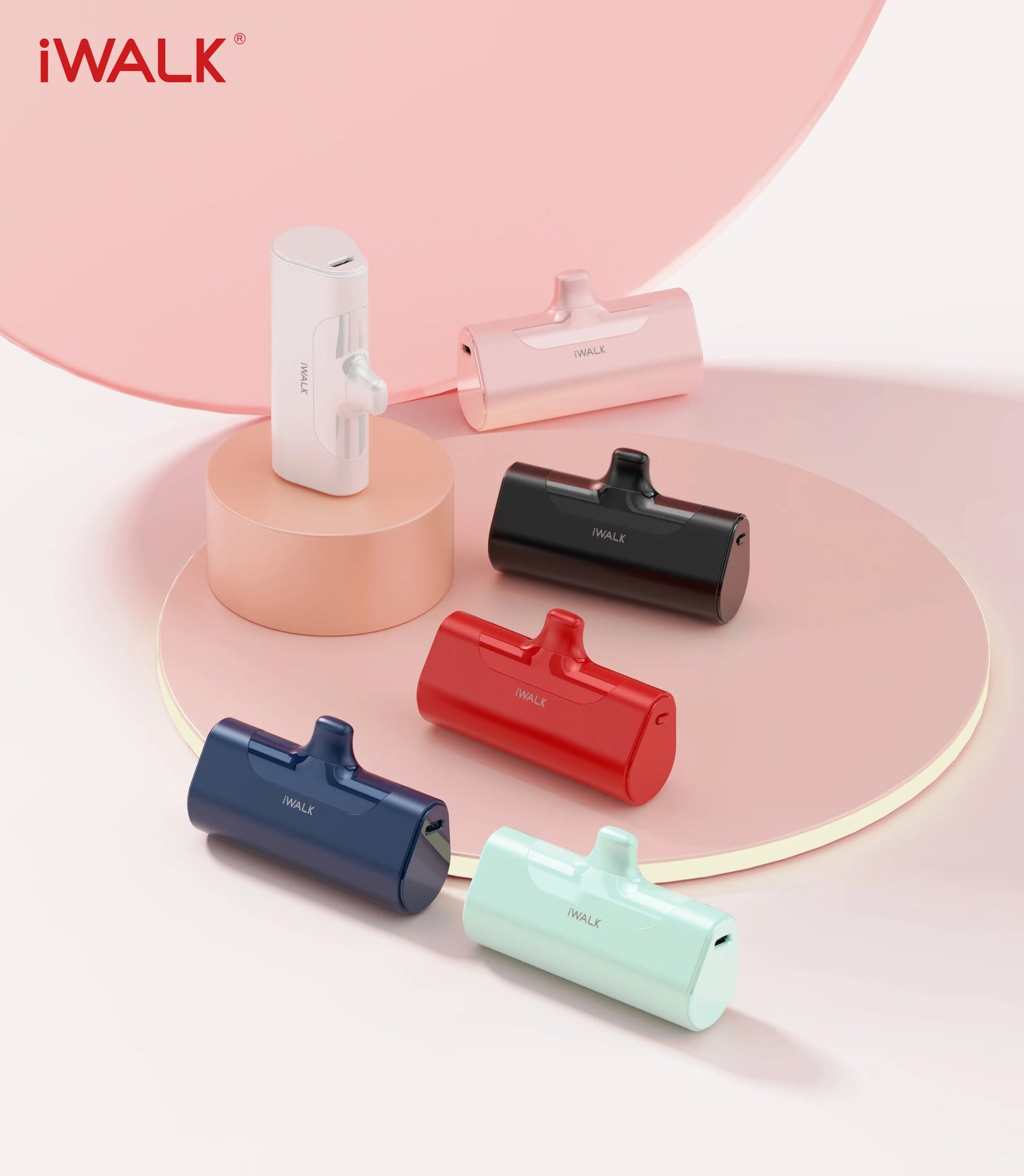 Local US Stock Clearance Sale Small Mini Size Built-in Plug Factory Portable Charger Battery Pack Power Bank for Phone