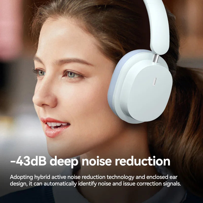 Wireless Earphones SY30 Over Ear Hifi Stereo Headset Foldable V5.3 Headphones With Microphone for Travel Smartphone Computer