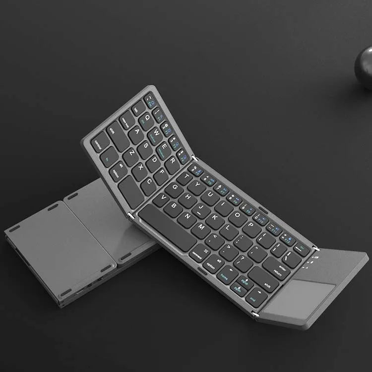 Wireless Mini Portable Triple Folding Foldable Keyboard for Windows Android IOS Tablet PC Smart Phone