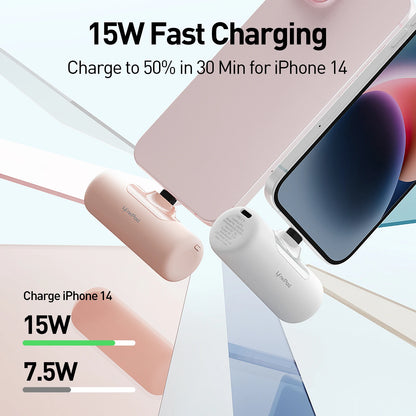 US Reseller Products Portable Lipstick Fast Charging Power Bank 4500mAh 15W Wireless Charging Power Banks With Plug for iphone