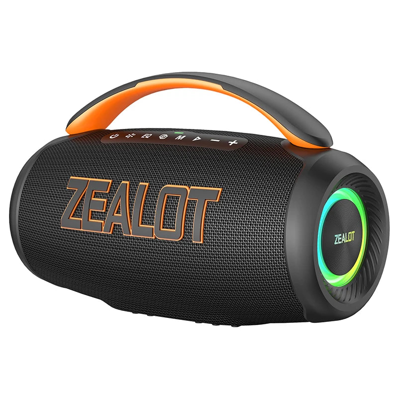 ZEALOT P12 60W Portable Speaker IPX6 Waterproof Outdoor Speaker with Handle Stereo Loud Sound Deep Bass