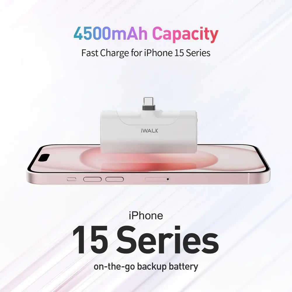 US Time-limited Tech Gift Mini Power Bank 3350mAh 20W Fast Charging Portable Charger Battery Capsule for iphone 15 16 Pro Max