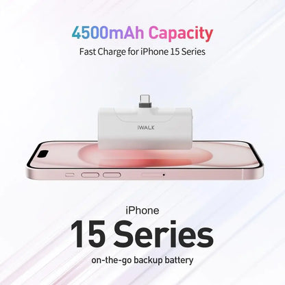 US Time-limited Tech Gift Mini Power Bank 3350mAh 20W Fast Charging Portable Charger Battery Capsule for iphone 15 16 Pro Max