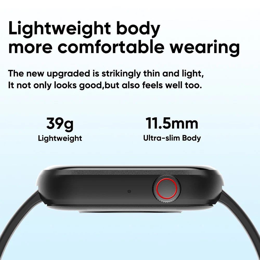 SENBONO Life3 Square Smartwatch Women BT Call Heart Rate Sport Mode Fitness Tracker Waterproof Smart Watch Men for IOS Android