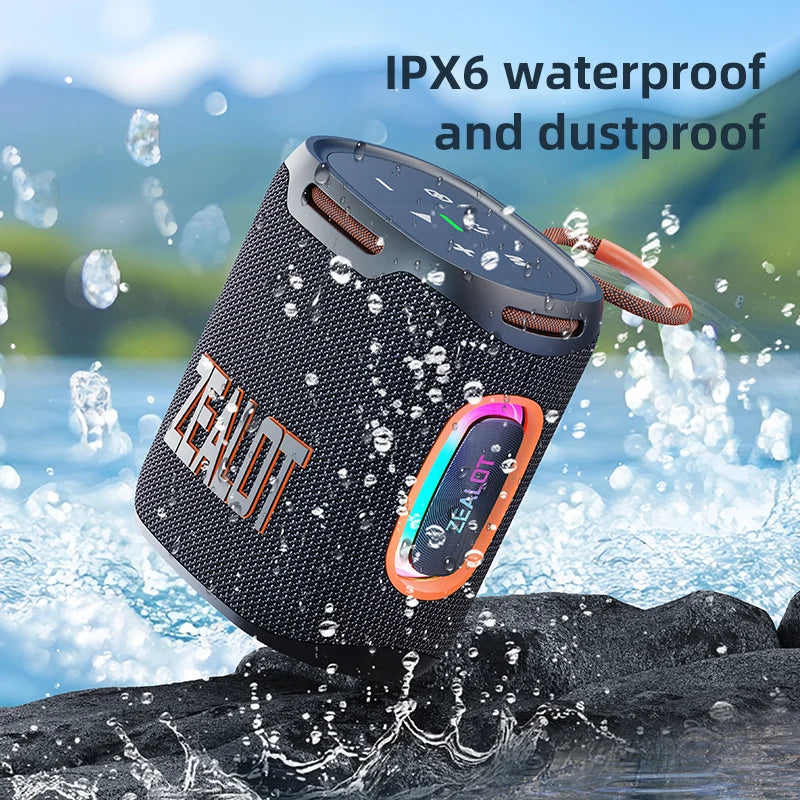New Model Portable Blue Tooth Speaker Zealot S122 25w 6000mAh Battery Speaker in US Warehouse