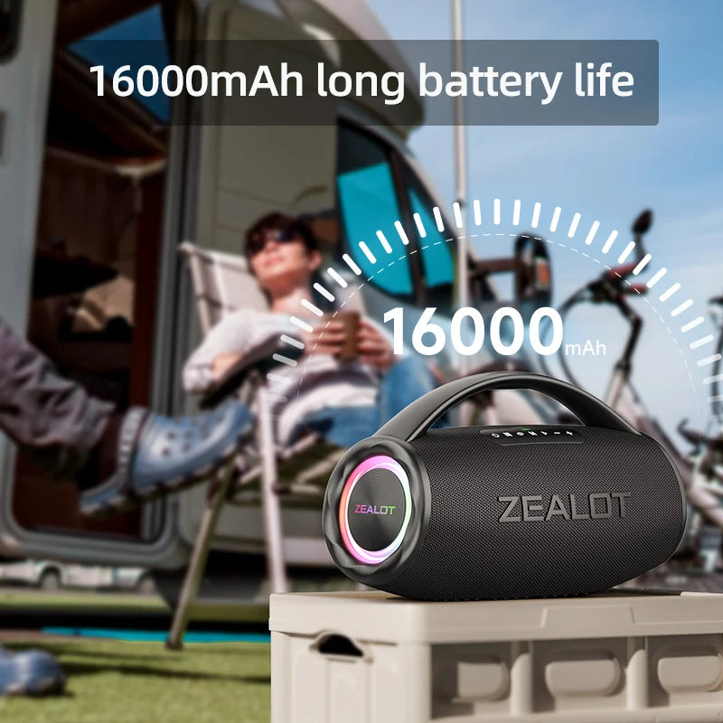 High Quality Zealot S97 80W Portable Loud Outdoor Active Speakers with Bass for Mobile Phone Use