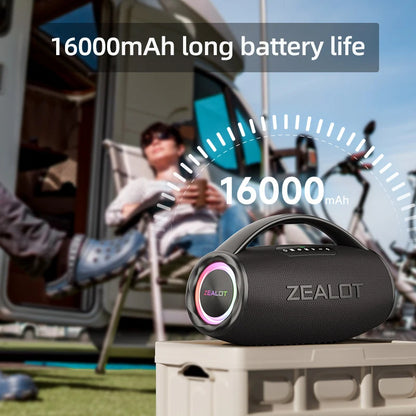 High Quality Zealot S97 80W Portable Loud Outdoor Active Speakers with Bass for Mobile Phone Use