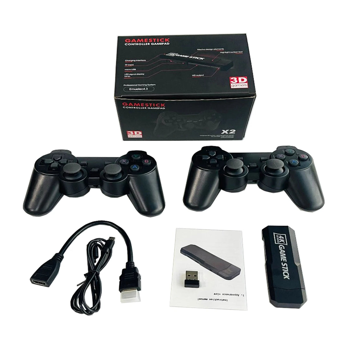 Ultra HD 4K 3D  64gb 128gb X2 Game Stick Retro GD10 Video Game Console