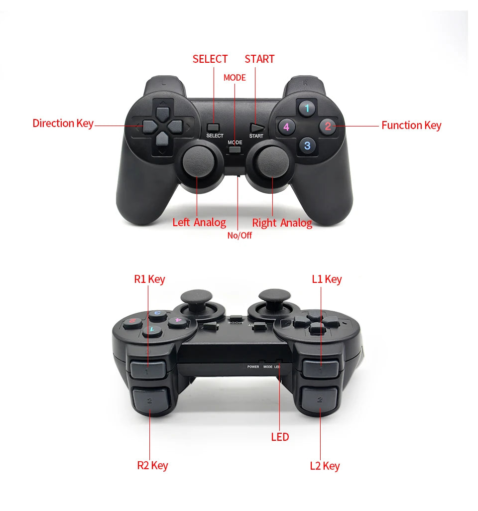 X6 HD Wireless TV Game Console with Two Players
