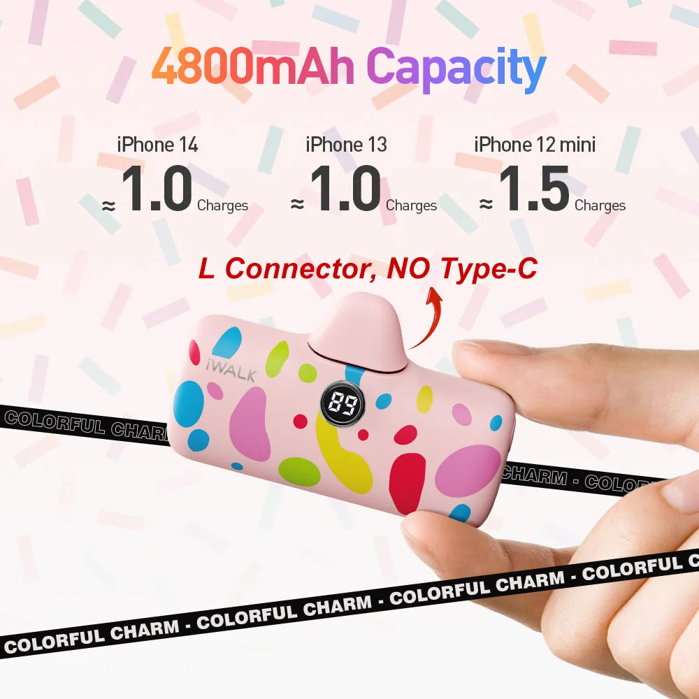 News 2025 Technology Girly Fashion Pink Lipstick Size Portable Charger 4800mAh Fast Charging Mini Power Bank With Built-in Plug