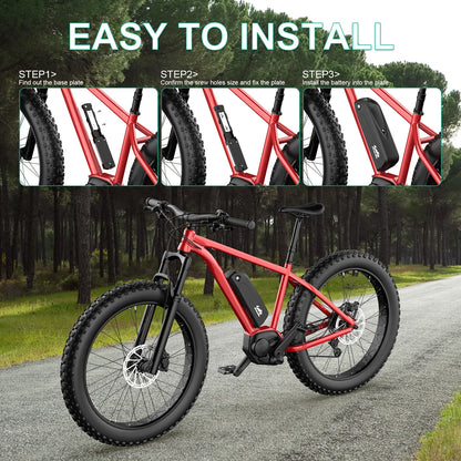 USA 3-5 Days Delivery Lithium Batteries 48V 13Ah Bicycle Hailong Down Tube Ebike Electric Scooter Battery