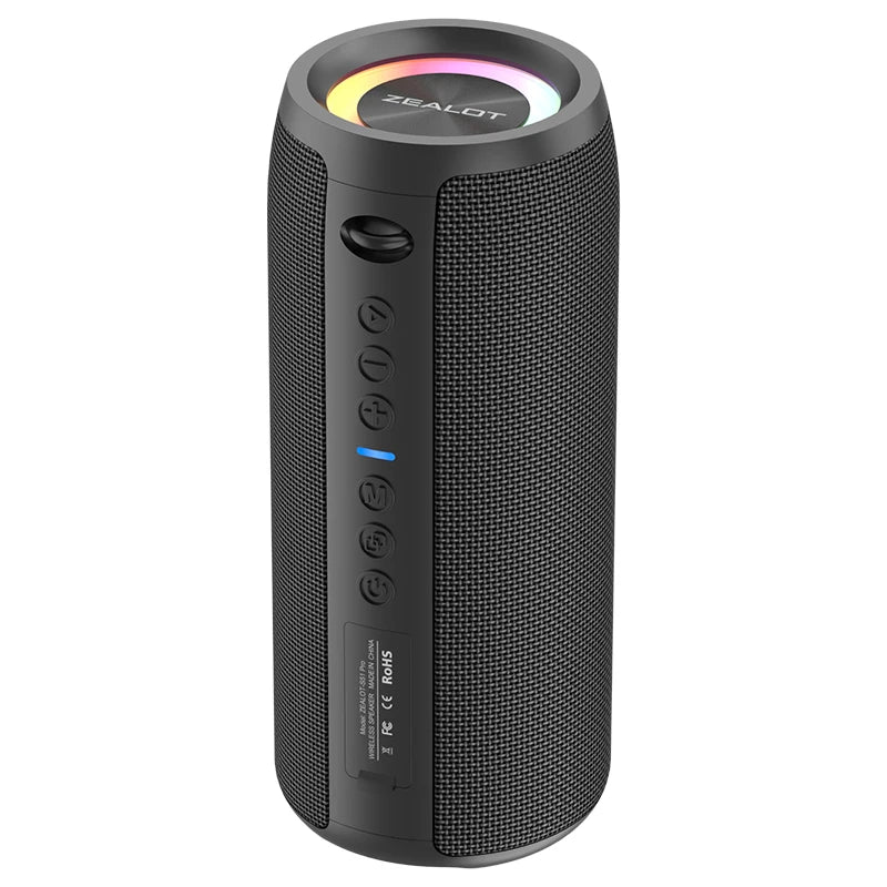 ZEALOT Factory S51pro 40W Portable Wireless Speakers With IPX6 Waterproof Wireless Stereo with RGB Light