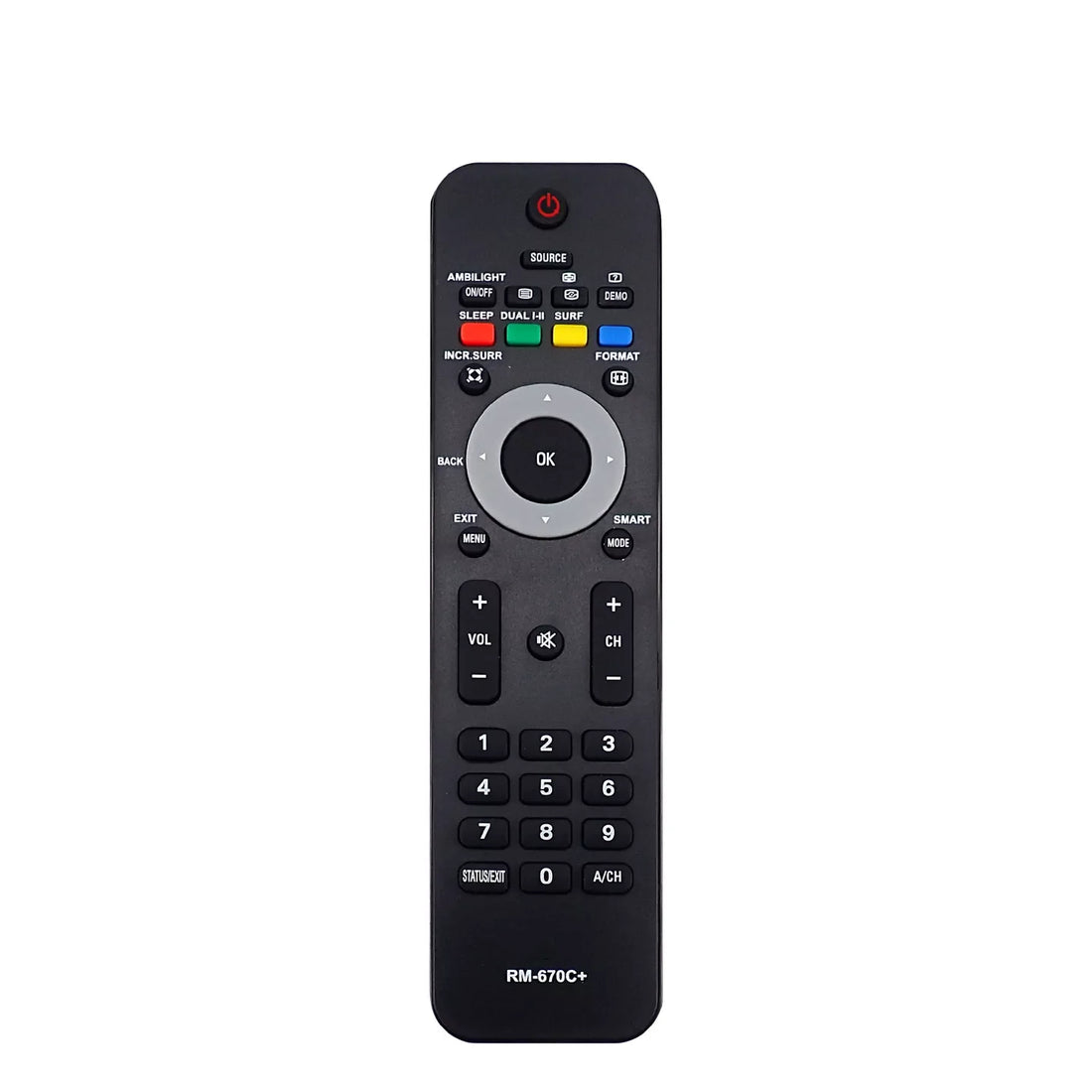 REPLACEMENT RM-670C+ UNIVERSAL TV REMOTE CONTROL  for PHILIPS LCD/LED/HDTV