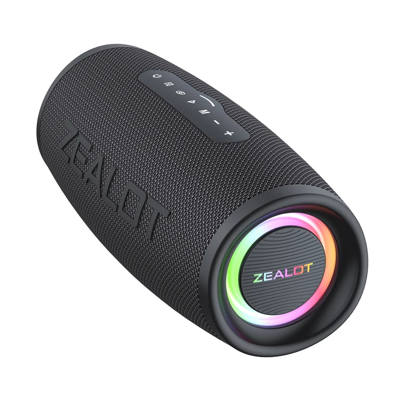 Zealot S56 40W Portable for Bluetooth Wireless Speaker RGB Colorful Lights Waterproof