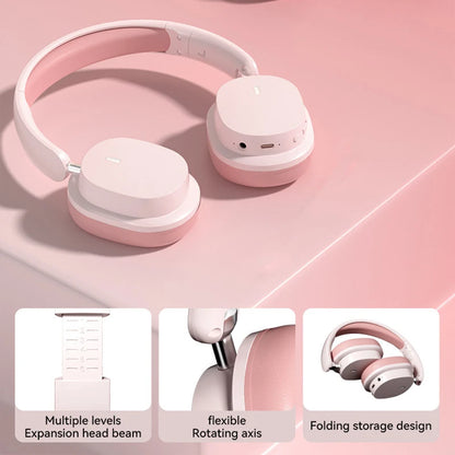 Wireless Stereo Headphones SY30 Foldable Lightweight Sports Headset Hifi Sound Over Ear Earphones for Home Office Cellphone