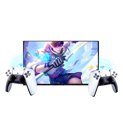 Ampown U9 Game Console 10000+Games 2.4G HD Double Wireless Handle Portable Home TV Mini Game Stick for FC/N64 Emulator