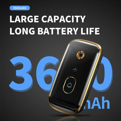 X10 Intelligent WIFI Doorbell Night Vision 480P Camera Multifunctional APP Supported French Language Battery Household Outdoor