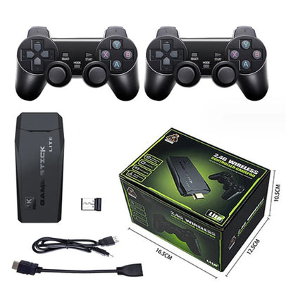 Original M8 Games Sticker 4K TV Retro Console Game Stick Built-in 10000+ Games with 64GB Memory Dual Wireless Gamepad