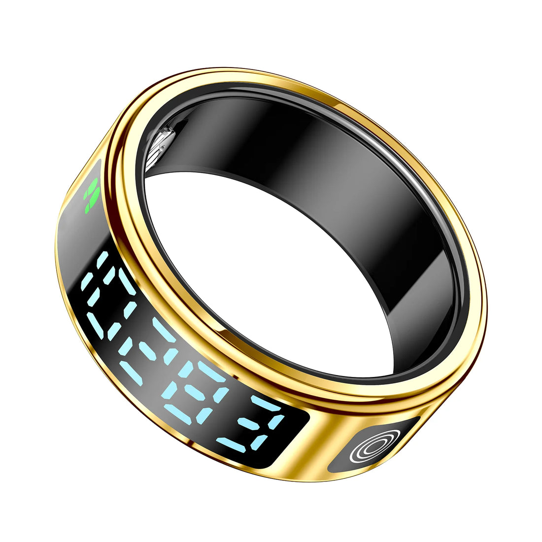 Hyperliving smart ring New 5ATM Smart Ring with Touch Pad, Gold Black Silver Chip Temperature Remote Control Fitness Tracker