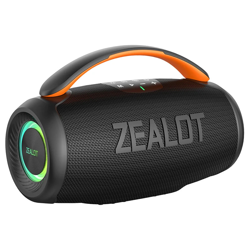 Zealot P11 Portable Blue Tooth Speaker 50W Output Power with RGB LED Lighting 6000mAh