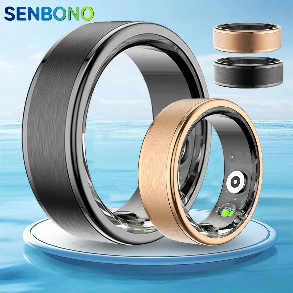 SENBONO Smart Health Ring R03 With Blood Oxygen Heart Heart Rate Sleep Tracking Wearable Devices Electronic Ring for Men Couples
