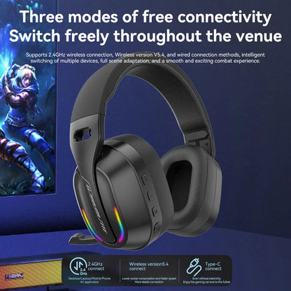Foldable Portable Music Gaming Headphones GT100 Sports Earphones ENC Noise Cancelling 2.4GHz Wireless Over Ear Stereo Headset