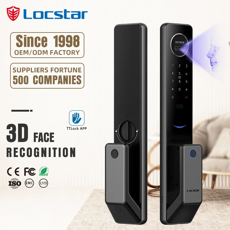 Factory Wholesale &amp; Key Cerradura Inteligente Smart Door Fully Automatic Lock