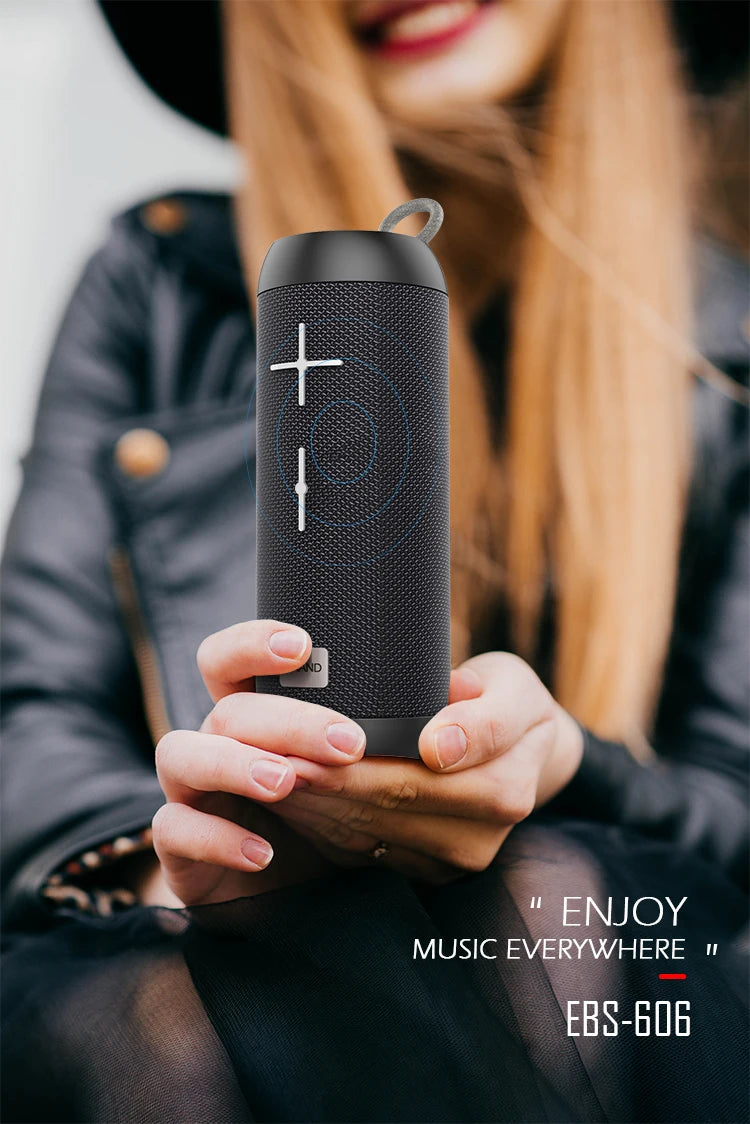 Hot Selling EBS-606 14W Powerful Bass for Bluetooth Speaker Fabric Mesh Handle Wireless Charging Function for Computer Sound Box
