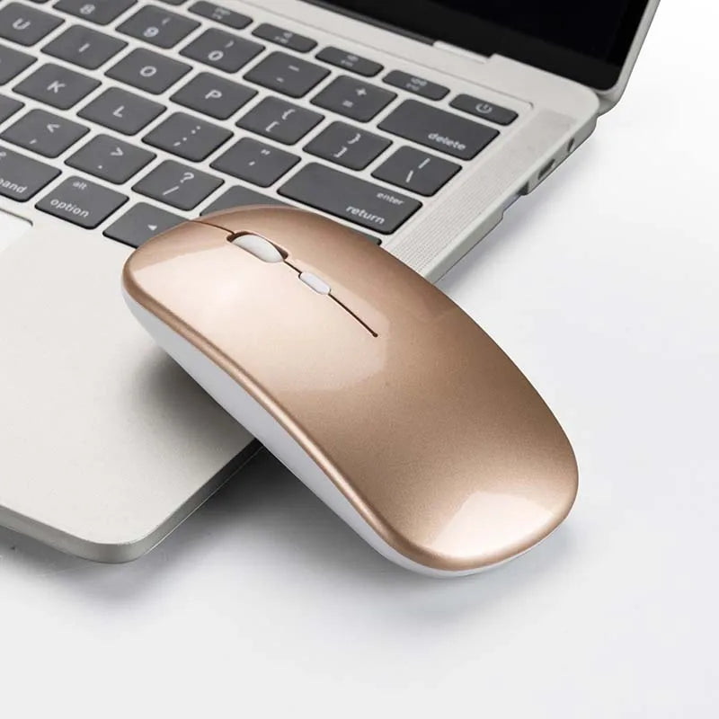 New Slim Mute 1600DPI Ergonomic Optical Mouse Charging 2.4G Wireless Mouse for Laptop PC Office Home